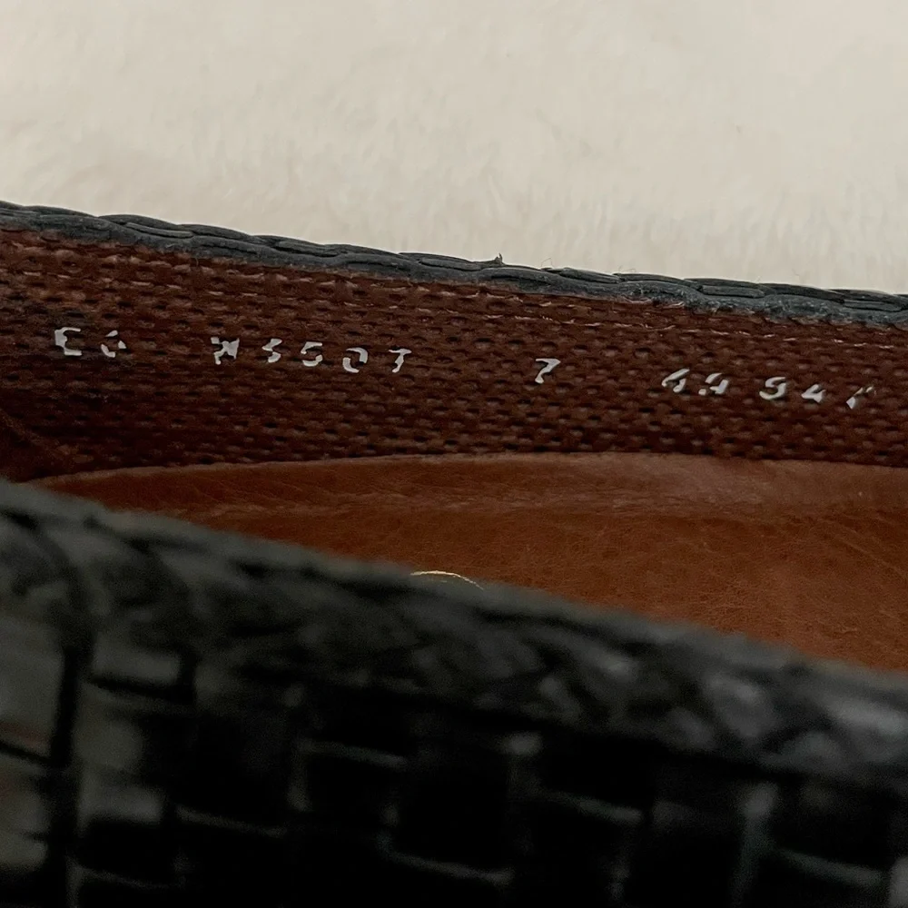 Cole Haan Black Woven Tassel Leather Loafers - Picture 3 of 5